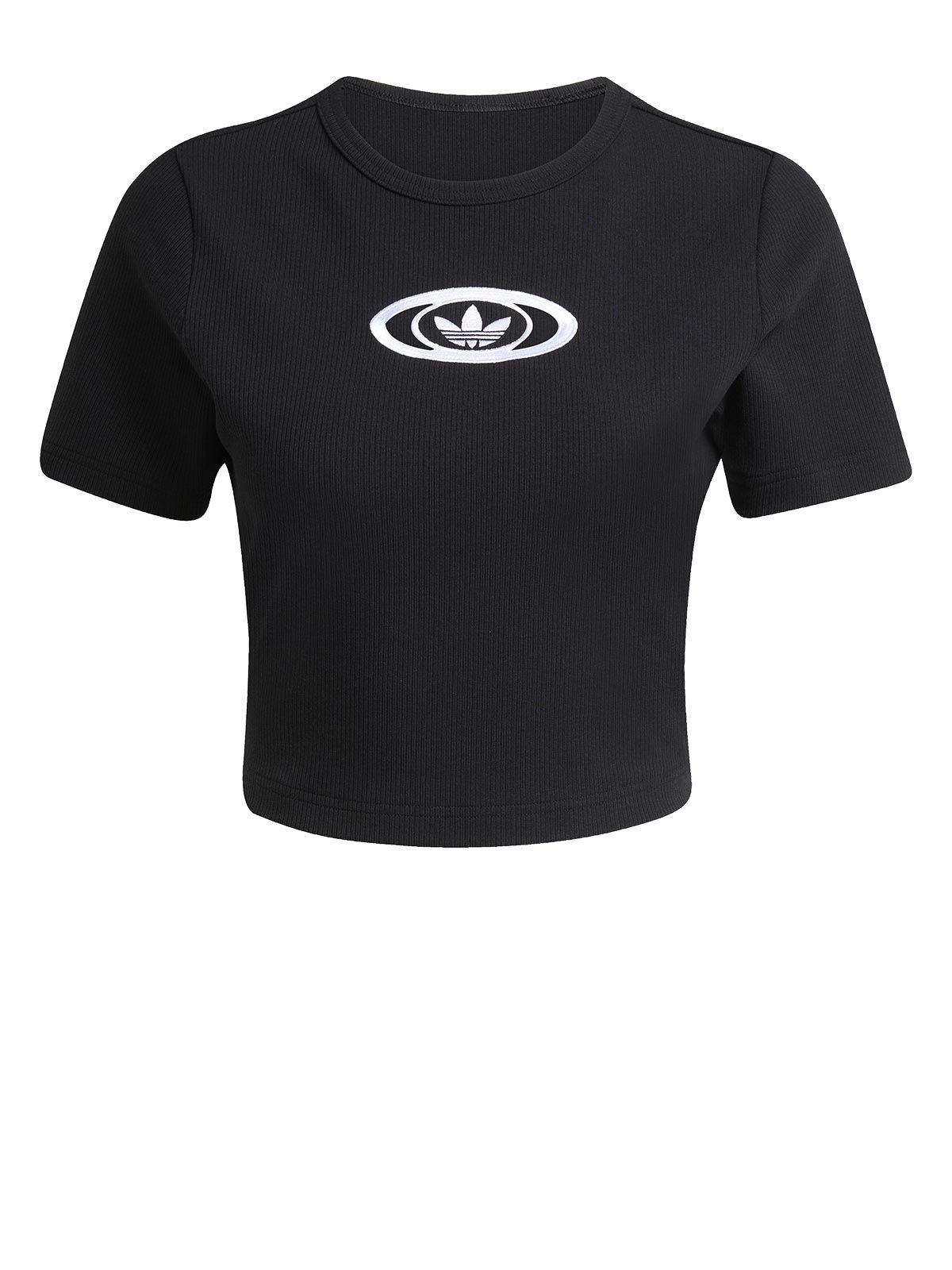 【ADIDAS】Cutout Rib Tee - Black/KC8804 adidas Originals Campus 2000 Back Cut Out Rib Tee - Black